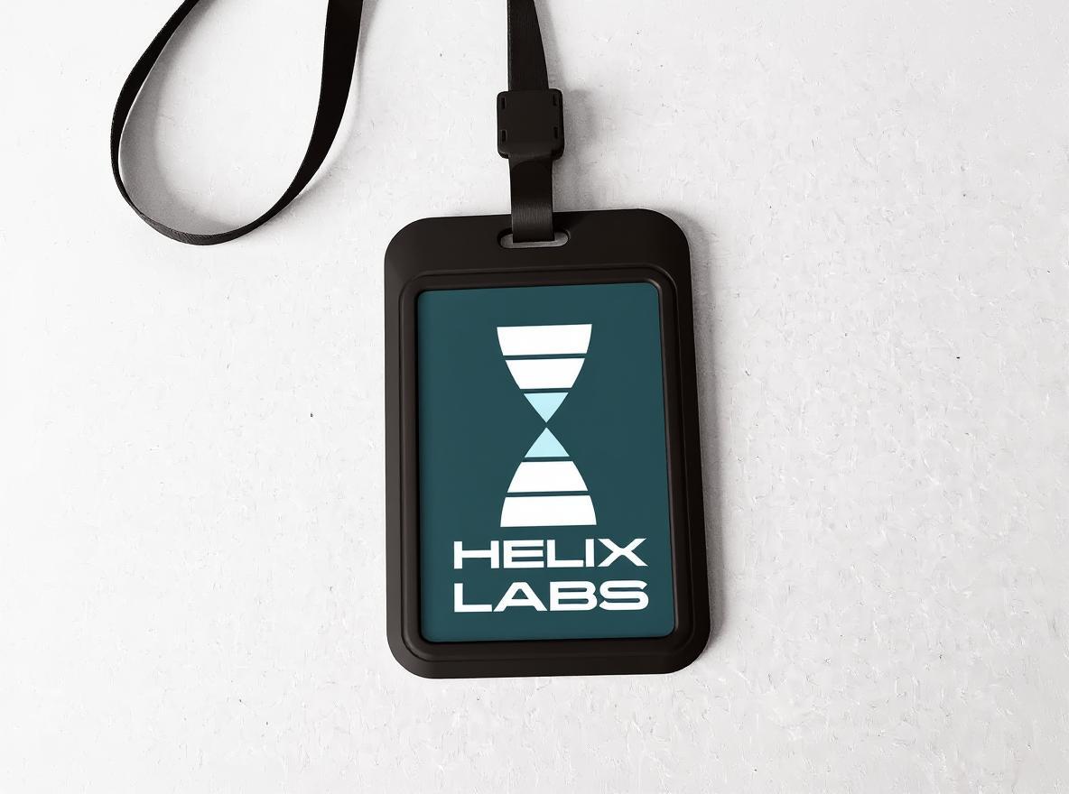 Helix Labs booth signage
